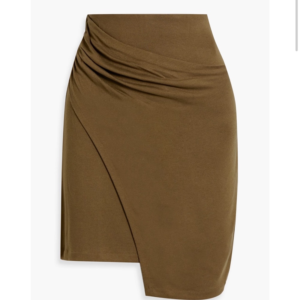 Vince draped jersey mini skirt